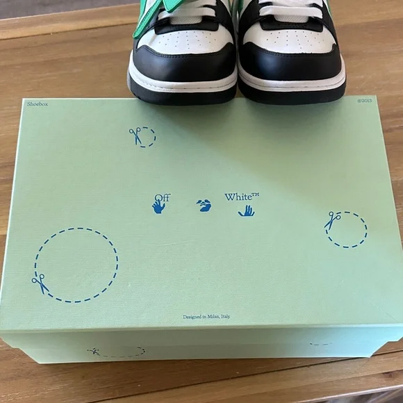 Off-White Black and Green Sneakers - Picture 10 of 11